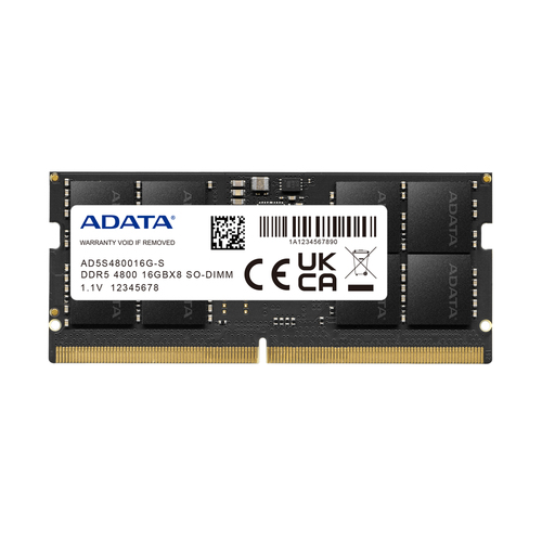 ADATA Premier 16GB DDR5 4800MHz SODIMM Laptop Memory