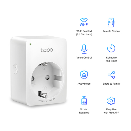 TP-Link Tapo P100 Mini Smart Wi-Fi Socket 2 Pack - Image 2