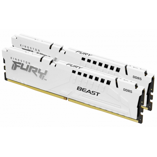 Kingston FURY Beast 64GB (2x32GB) DDR5 6000MHz CL36 RGB Memory Kit White - Image 2