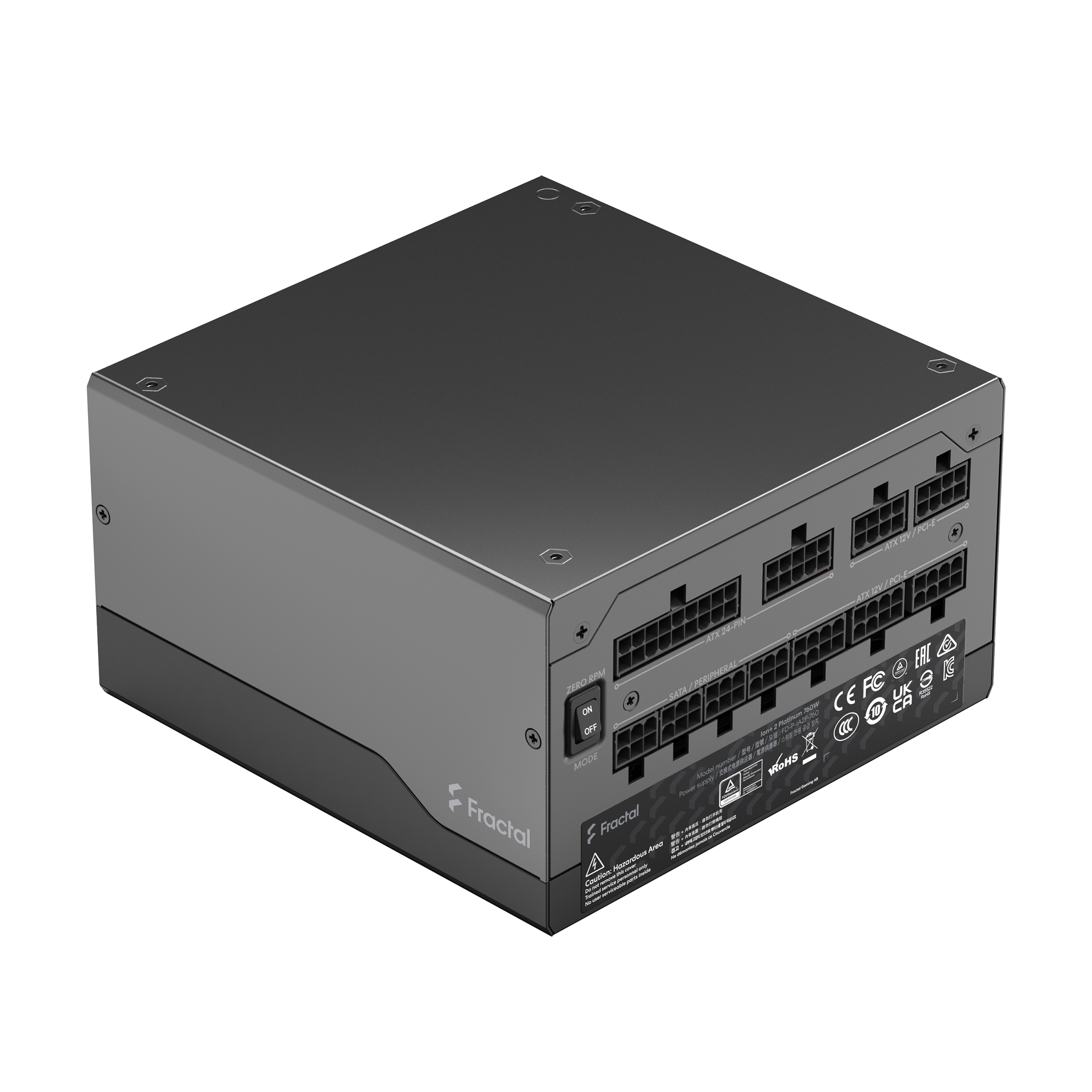 Fractal Design Ion+ 2 Platinum 750W Fully Modular ATX Power Supply - Image 2