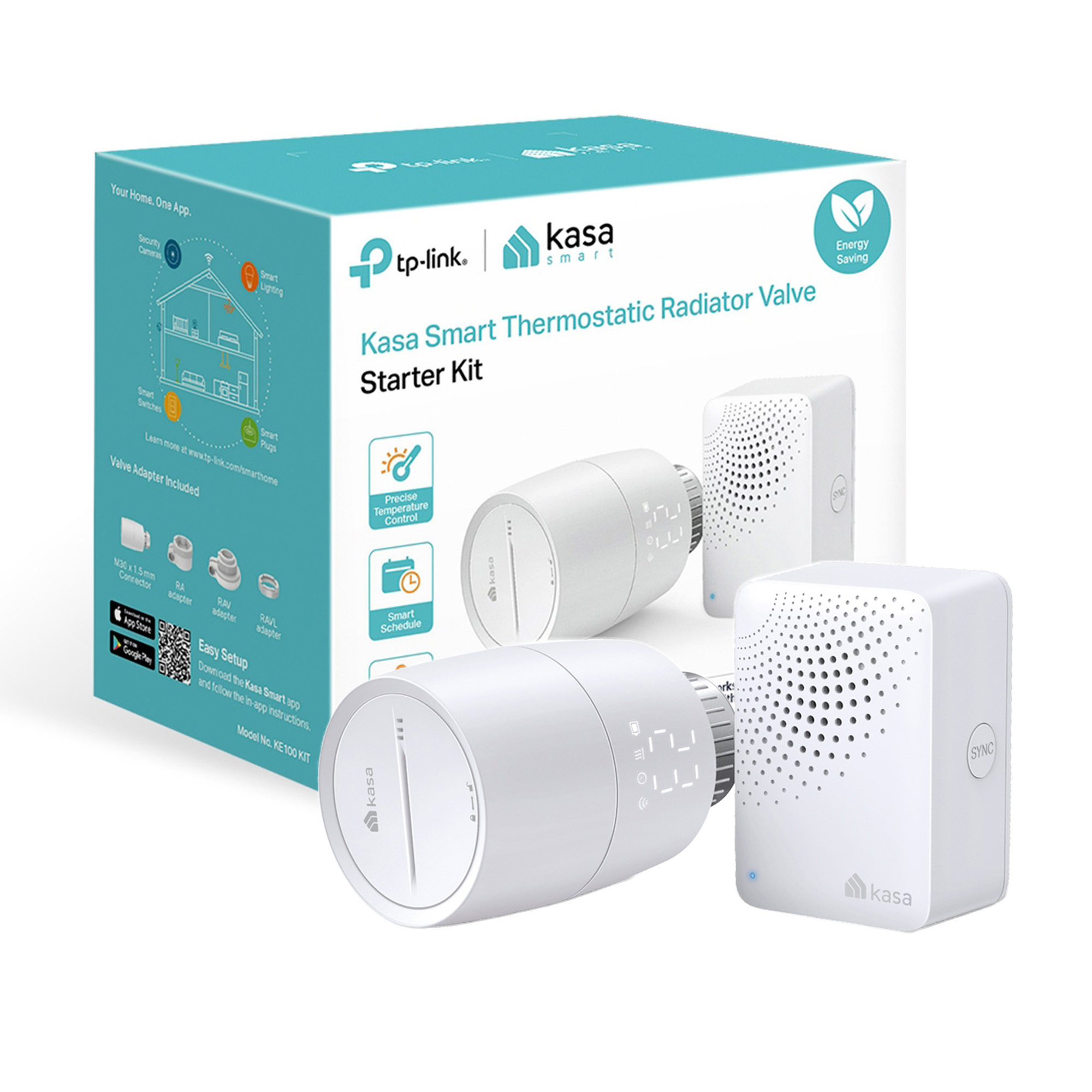 TP-Link Kasa KE100 Smart Thermostatic Radiator Valve Kit