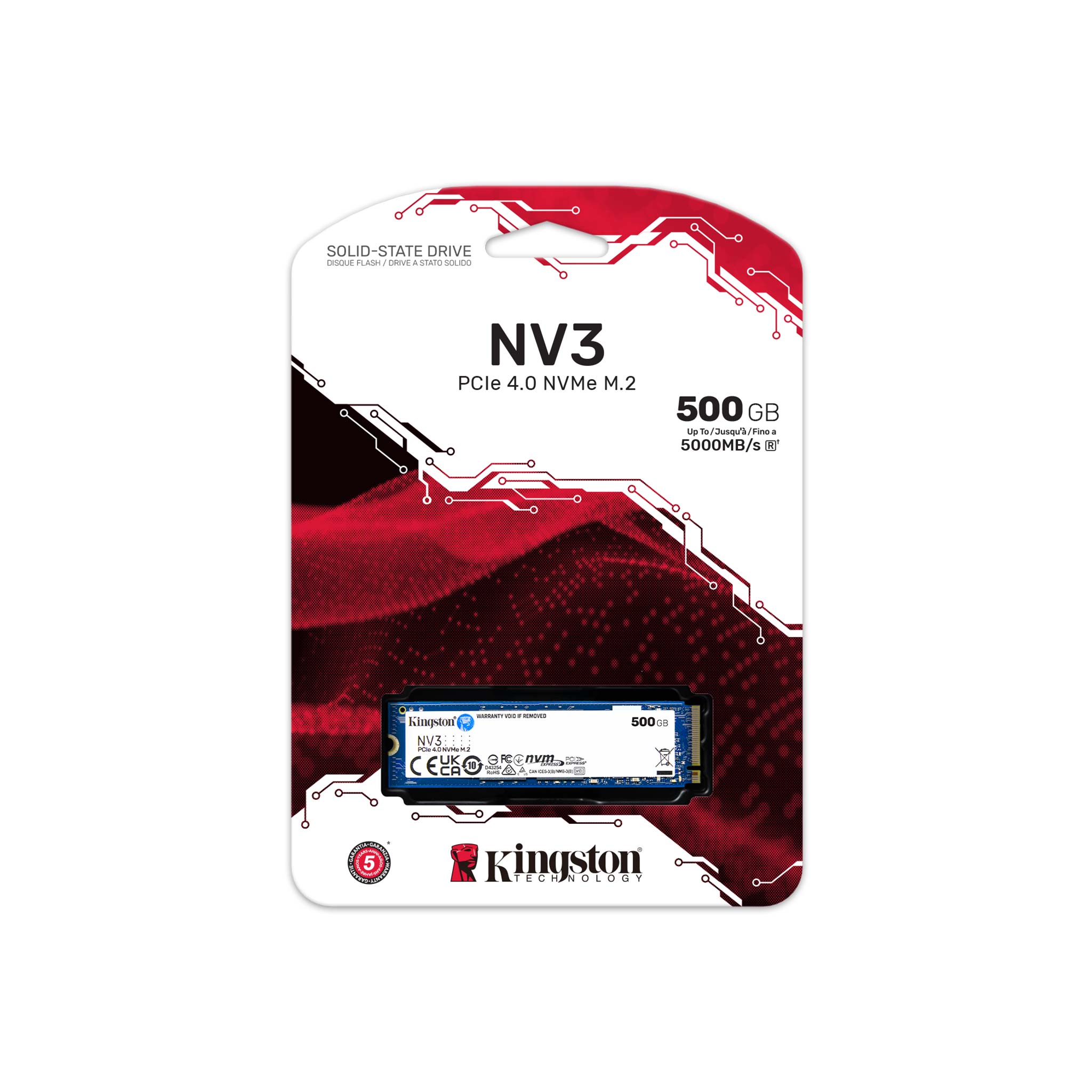 Kingston NV3 500GB M.2 NVMe Gen4 SSD - Image 4