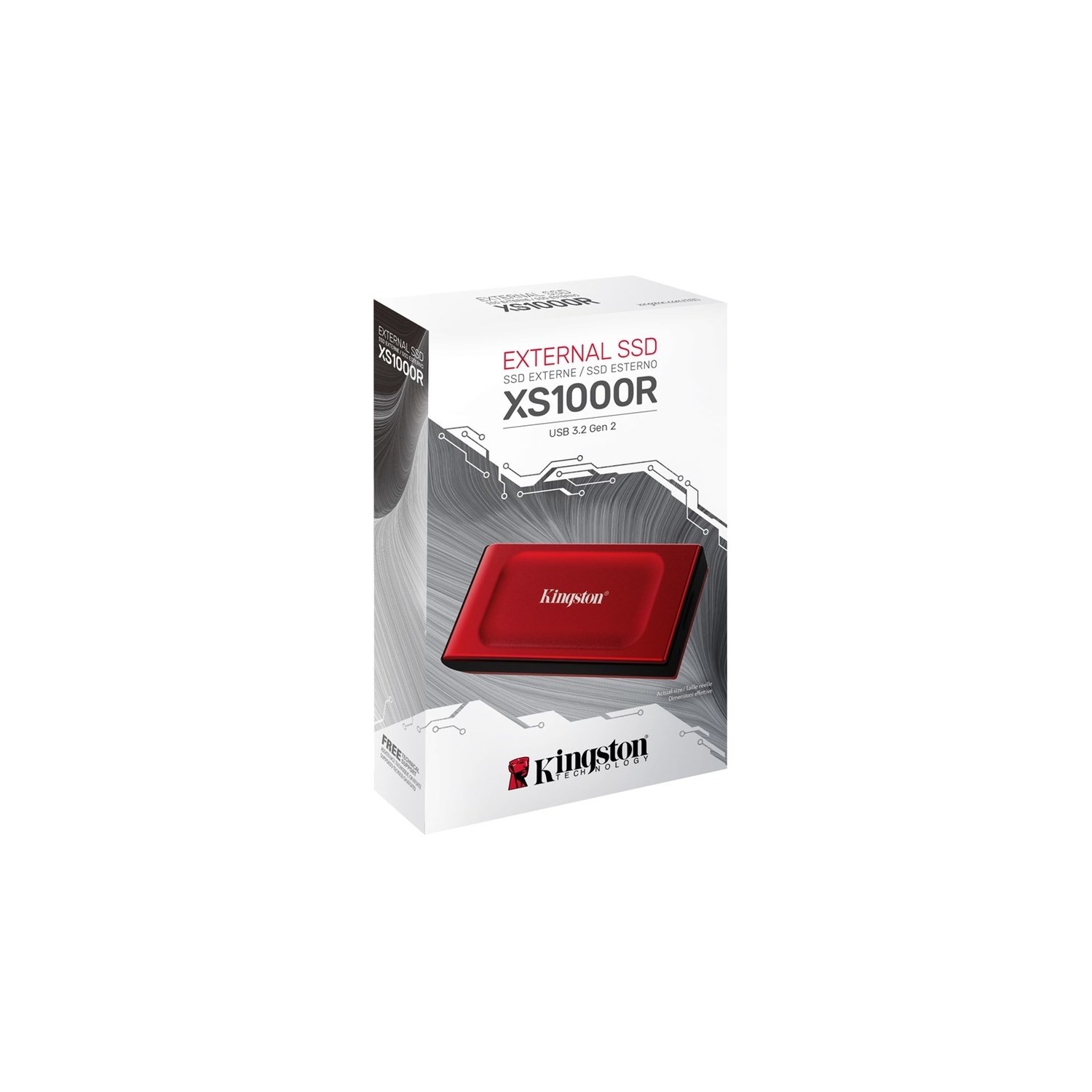 Kingston XS1000 1TB External SSD USB 3.2 Gen 2 - Red - Image 4