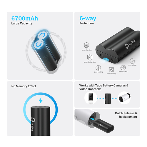 TP-Link Tapo A100 Rechargeable Battery Pack for Tapo Smart Cameras - Image 2