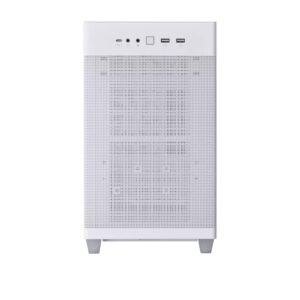 ASUS PRIME AP201 Tempered Glass Mini Tower Case - White