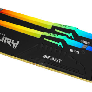 Kingston FURY Beast RGB 128GB (4x32GB) DDR5 5600MHz CL36 Desktop Memory Kit
