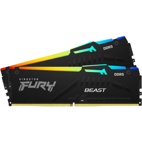 Kingston FURY Beast RGB 64GB (2x32GB) DDR5 5200MHz CL40 Desktop Memory Kit - Image 4