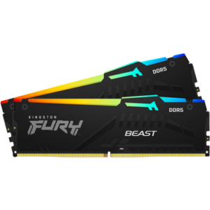 Kingston FURY Beast RGB 16GB (2x8GB) DDR5 5600MHz CL40 Desktop Memory Kit