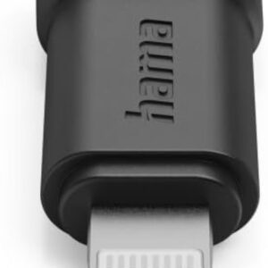 HAMA USB-C to Lightning Adapter MFi Certified Black