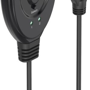 HAMA 4K HDMI 2x1 Toggle Switch Black