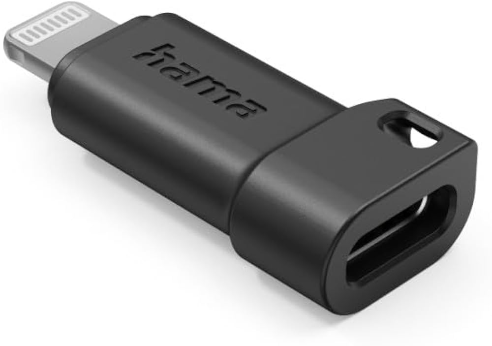 HAMA USB-C to Lightning Adapter MFi Certified Black - Image 3