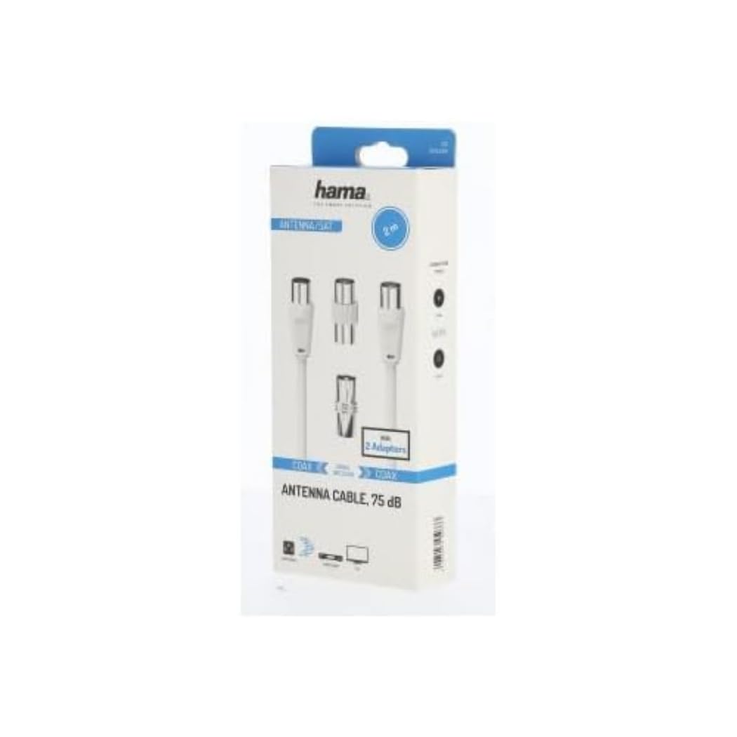 HAMA Antenna Kit 2M Cable with 2 Coax Adapters - Image 3