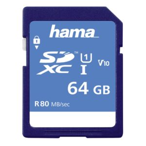 HAMA SDHC 64GB Class 10 UHS-I 90MB/s Memory Card