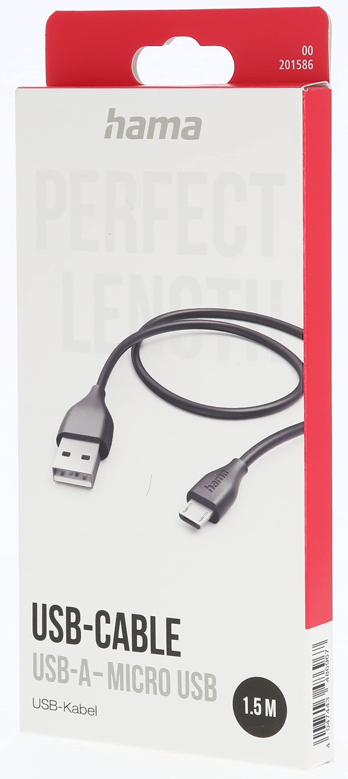 HAMA Micro-USB 2.0 Cable 480 Mbit/s 3m - Image 2