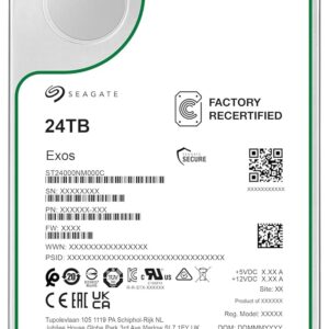 Seagate Exos X24 24TB 3.5" SATA III Enterprise Hard Drive 512MB Cache