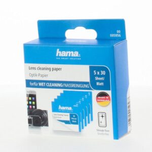 HAMA Optical Lens Cleaning Paper 5 Pack 30 Sheets