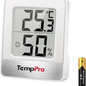 HAMA Paros Digital Thermometer Hygrometer White