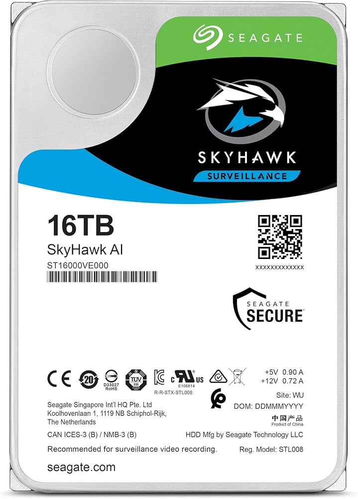 Seagate Exos X16 16TB 3.5" SATA III Enterprise Hard Drive 512MB Cache