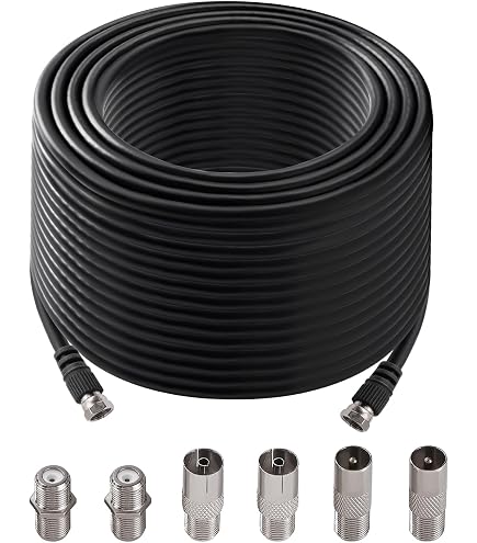 HAMA Antenna Kit 5M Cable with 2 Coax Adapters - Image 2