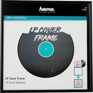 HAMA Aluminium LP Cover Frame 31.5cm Black